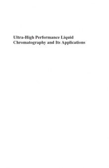 Ultra-High Performance Liquid Chromatography and its Applications