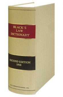 Black's Law Dictionary 2ed Edition