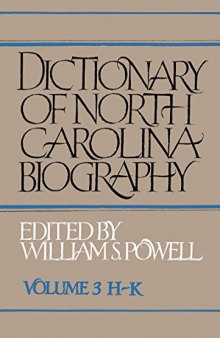 Dictionary of North Carolina biography, Volume 3