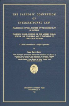 The Catholic Conception of International Law
