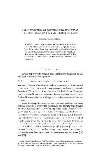 Axial symmetry of solutions to semilinear elliptic equations in unbounded domains