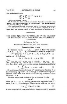 Euler Equations of Problems of the Calculus of Variations with Prescribed Transversality Conditions