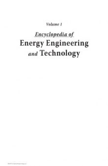 Encyclopedia of Energy Engineering and Technology