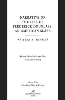 Narrative of the Life of Frederick Douglass, An American Slave (Barnes & Noble Classics Series)   