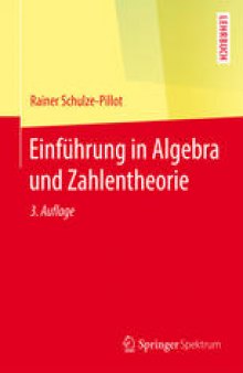 Einführung in Algebra und Zahlentheorie