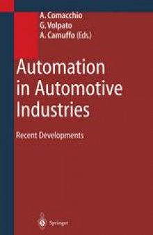 Automation in Automotive Industries: Recent Developments