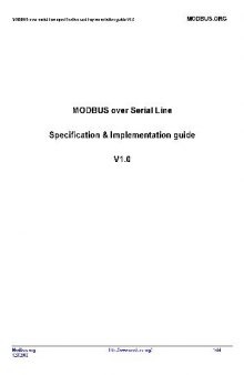 Modbus over serial line specification & implementation guide.V1.0