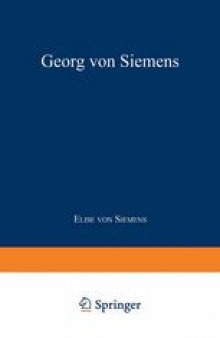 Georg von Siemens: Jugend, Lehr- und Wanderjahre