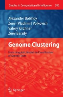 Genome clustering: From linguistic models to classification of genetic texts