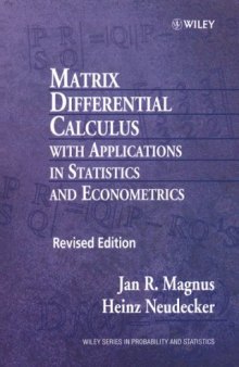 Matrix Differential Calculus with Applications in Statistics and Econometrics, 2nd Edition