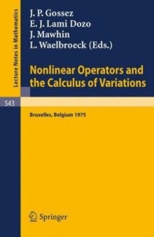 Nonlinear Operators and the Calculus of Variations