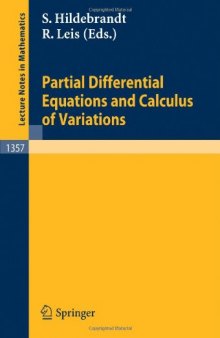 Partial Differential Equations and Calculus of Variations