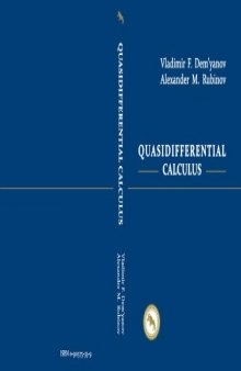 Quasidifferential Calculus (Translations Series in Mathematics and Engineering)