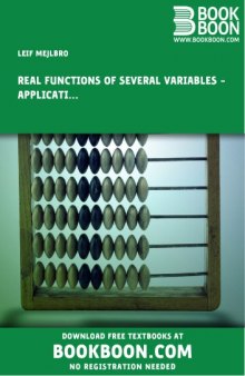 Real Functions of Several Variables Examples of Applications of Gauß’s and Stokes’s Theorems and Related Topics Calculus 2c-9