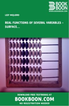 Real Functions of Several Variables Examples of Surface Integrals Calculus 2c-8