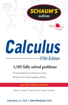 Schaum's outlines, Calculus