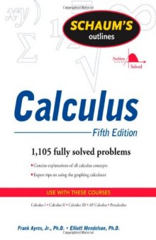 Schaum's Outlines; Calculus