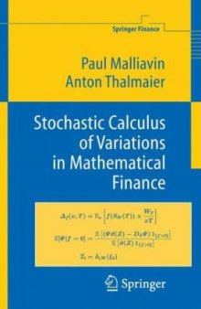 Stochastic calculus of variations in mathematical finance