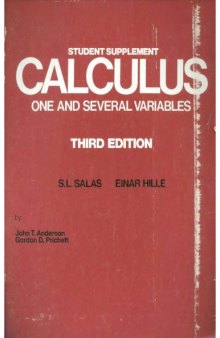 Student Suppl. for Calculus of One and Several Vars