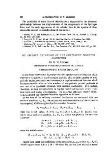 [Article] On Jacobis Extension of the Continued Fraction Algorithm