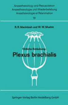 Ortliche Betaubung: Plexus Brachialis
