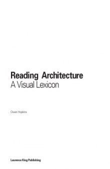 Reading Architecture  A Visual Lexicon