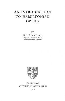 An Introduction to Hamiltonian Optics 2C