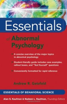 Essentials of Abnormal Psychology