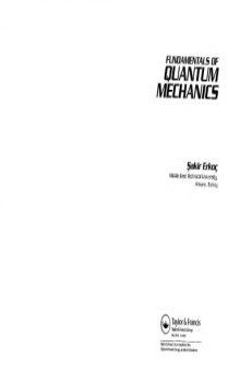 Fundamentals of Quantum Mechanics