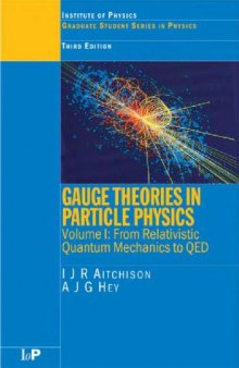 Gauge theories in particle physics: from relativistic quantum mechanics to QED
