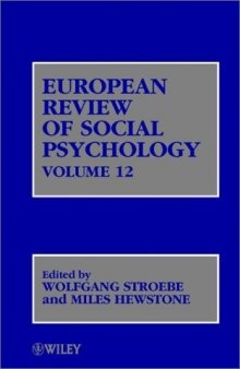 European Review of Social Psychology (Volume 12)