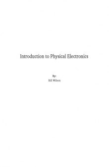 Introduction to Physical Electronics