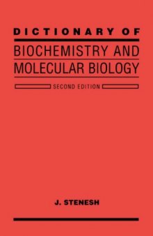 Dictionary of Biochemistry and Molecular Biology