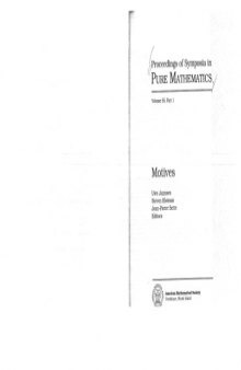 Motives (Proceedings of Symposia in Pure Mathematics, Vol 55, Part 1)