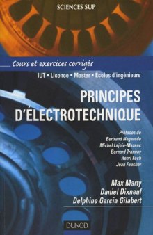 Principes d'electrotechnique : Cours et exercices corriges