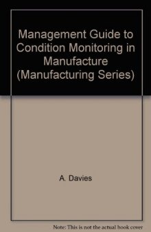 Management guide to condition monitoring in manufacture