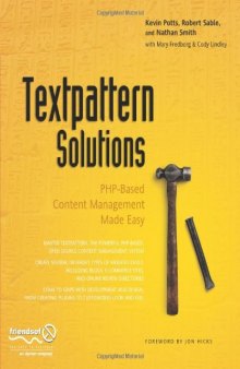 Textpattern Solutions: PHP-Based Content Management Made Easy