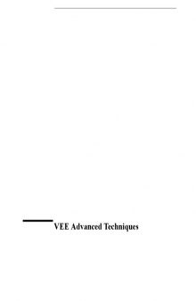 Agilent VEE Advanced Techniques