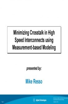 Minimizing Crosstalk in High-Speed Interconnects [presentation]