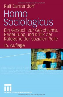 Homo Sociologicus, 16. Auflage
