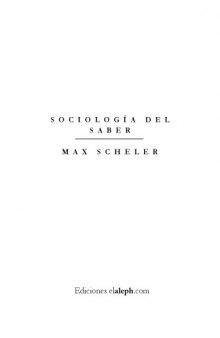 Sociologia del saber