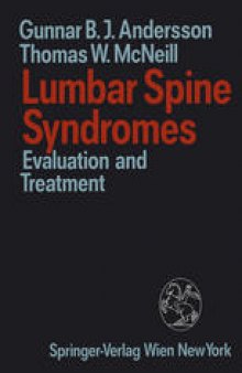 Lumbar Spine Syndromes: Evaluation and Treatment