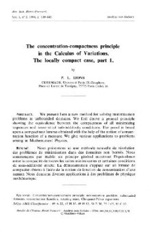 The concentration-compactness principle in the Calculus of Variations