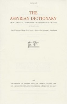 The Assyrian dictionary of the Oriental Institute of the University of Chicago: Vol. 11 2 - N 2
