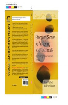Stepping stones to achieving your doctorate : focusing on your viva from the start