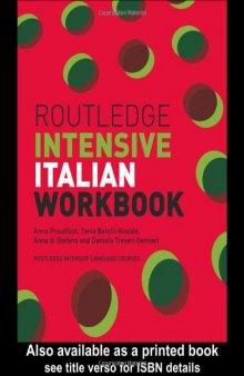 Routledge Intensive Italian Workbook (Routledge Intensive Language Courses)