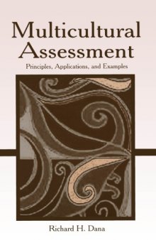 Multicultural assessment : principles, assessment, and examples
