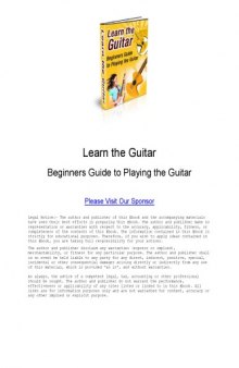 Beginner's Guide to Playing a Guitar