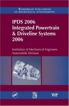 IPDS 2006 Integrated Powertrain and Driveline Systems 2006  