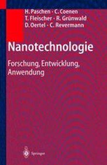 Nanotechnologie: Forschung, Entwicklung, Anwendung